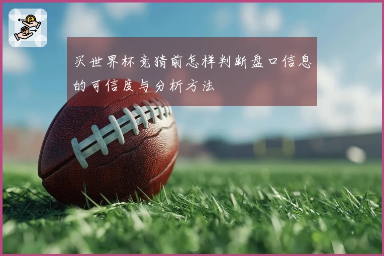 买世界杯竞猜前怎样判断盘口信息的可信度与分析方法