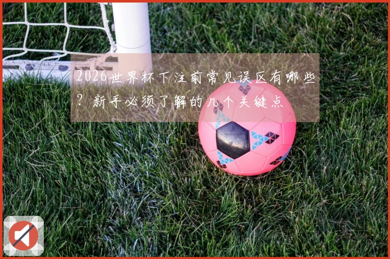 2026世界杯下注前常见误区有哪些？新手必须了解的几个关键点