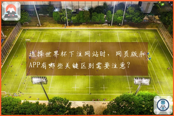选择世界杯下注网站时，网页版和APP有哪些关键区别需要注意？